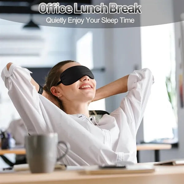 Silk Sleeping Eye Mask with Adjustable Strap