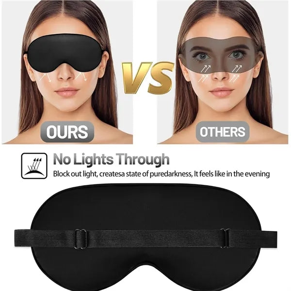 Silk Sleeping Eye Mask with Adjustable Strap