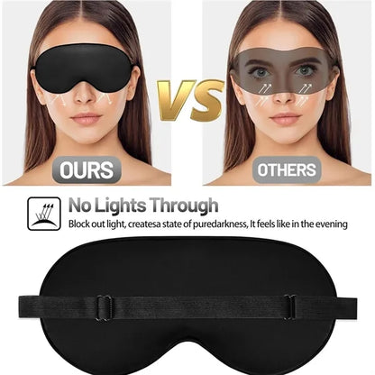 Silk Sleeping Eye Mask with Adjustable Strap