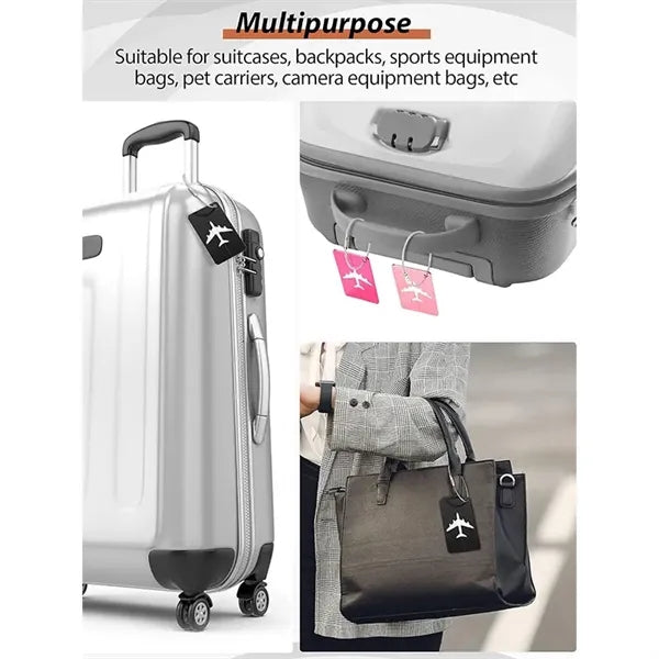 Metal Luggage Tags Aluminum Suitcase Labels