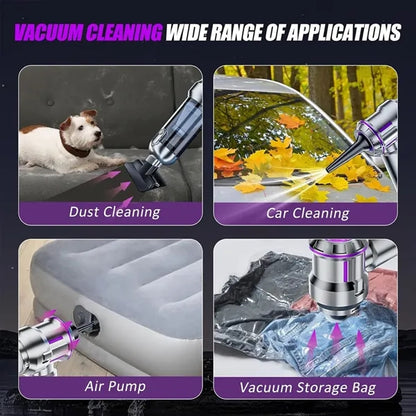 High-Power Wireless Suction Handheld Car Vacuum Cleaner