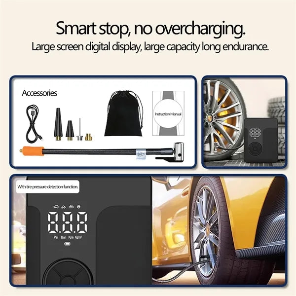 Wireless Portable Inflator With Smart Display