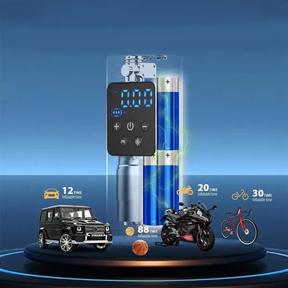 Mini Portable Handheld Wireless Charging Car Air Pump