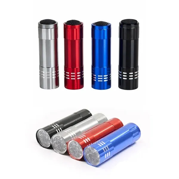 9 LED Mini Flashlight Aluminum