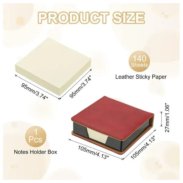 Leather Sticky Notes Holder