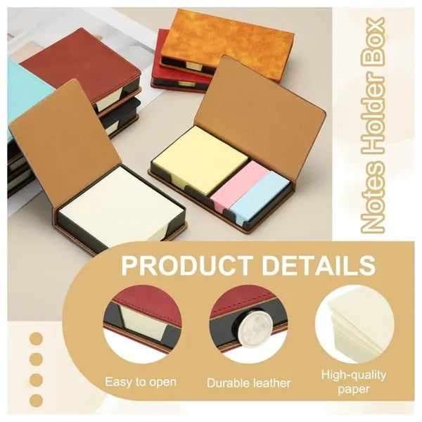 Leather Sticky Notes Holder