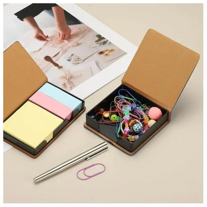 Leather Sticky Notes Holder