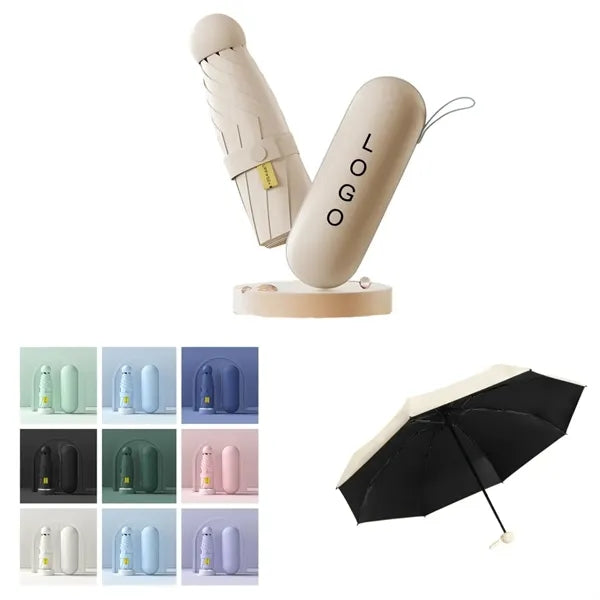 Mini Travel Umbrella Purse with Case