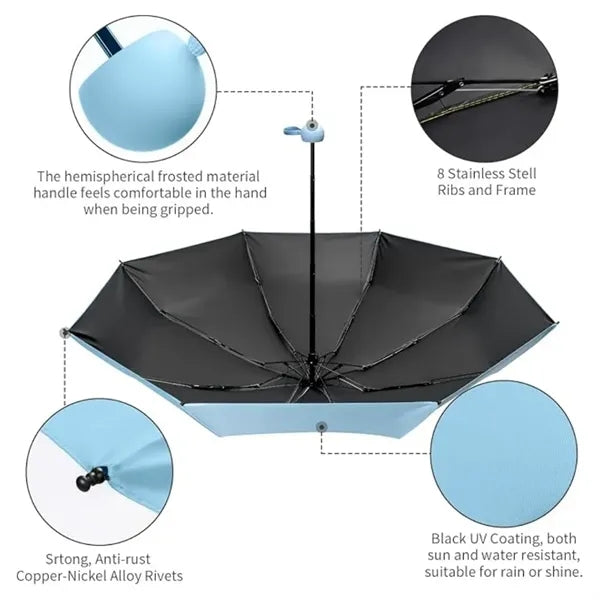 Mini Travel Umbrella Purse with Case