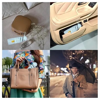 Mini Travel Umbrella Purse with Case