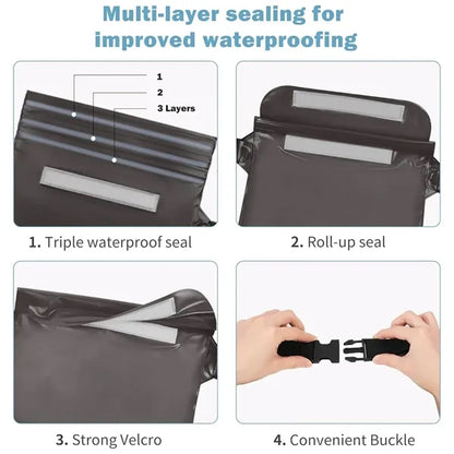 Touch Screen Transparent Sealed Mobile Phone Waterproof Bag