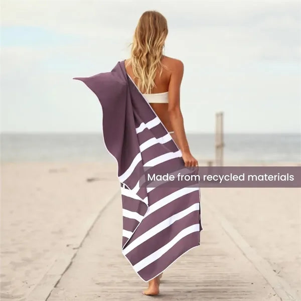 Large Size Striped Line Soft Absorbent Beach Towel