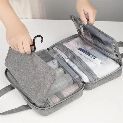 Waterproof Foldable Wet And Dry Separation Toiletry Bag