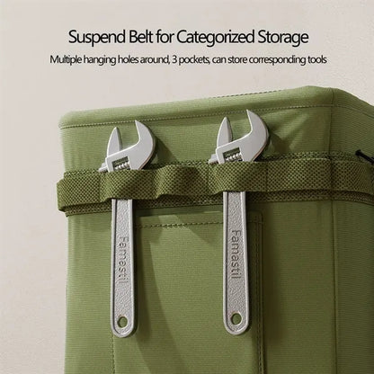 Multifunctional Foldable Tote Bag with Side Pockets