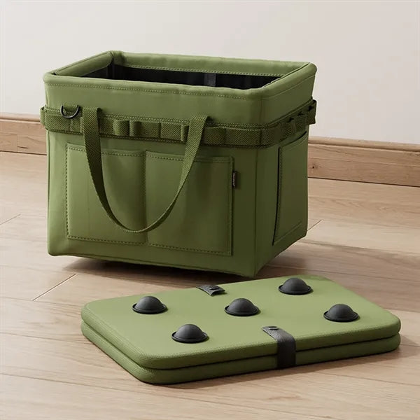 Multifunctional Foldable Tote Bag with Side Pockets