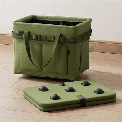 Multifunctional Foldable Tote Bag with Side Pockets