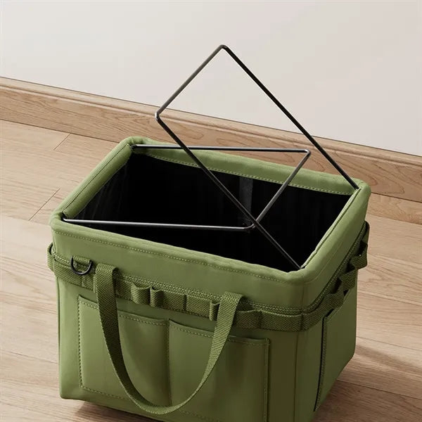 Multifunctional Foldable Tote Bag with Side Pockets