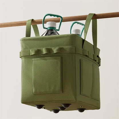 Multifunctional Foldable Tote Bag with Side Pockets