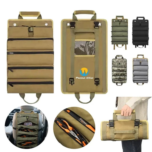 Car Portable Hardware Roll-Up Tool Bag With Handle