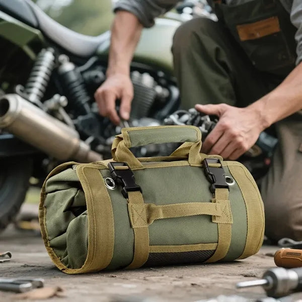 Car Portable Hardware Roll-Up Tool Bag With Handle