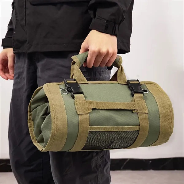 Car Portable Hardware Roll-Up Tool Bag With Handle