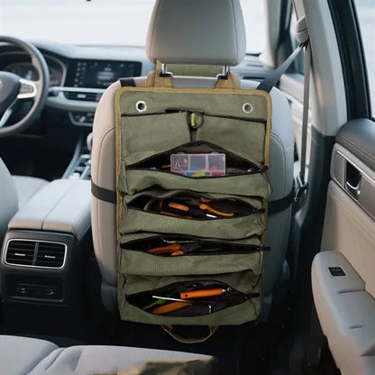 Car Portable Hardware Roll-Up Tool Bag With Handle