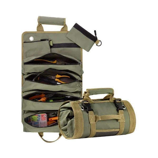 Car Portable Hardware Roll-Up Tool Bag With Handle