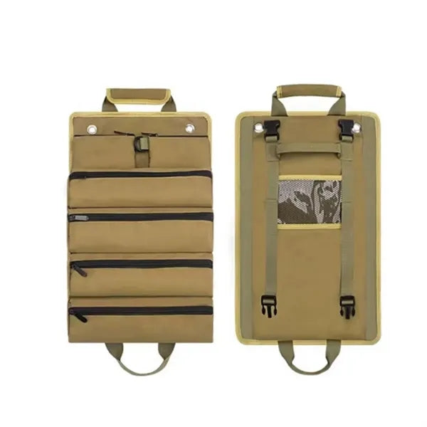 Car Portable Hardware Roll-Up Tool Bag With Handle