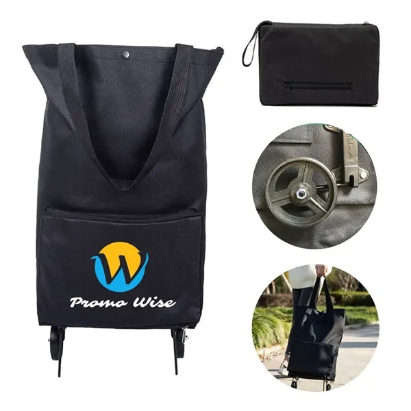 Multifunctional hand-pull foldable portable shopping cart