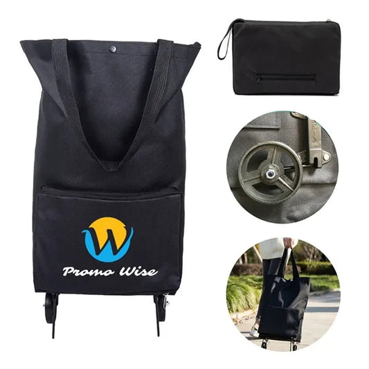 Multifunctional hand-pull foldable portable shopping cart