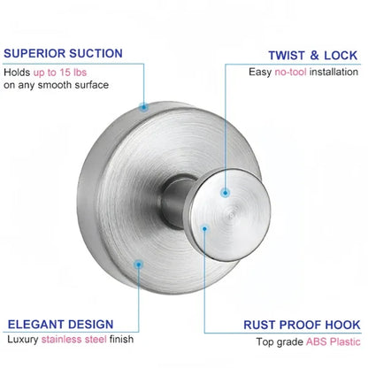 Stainless Steel Suction Cup Hook