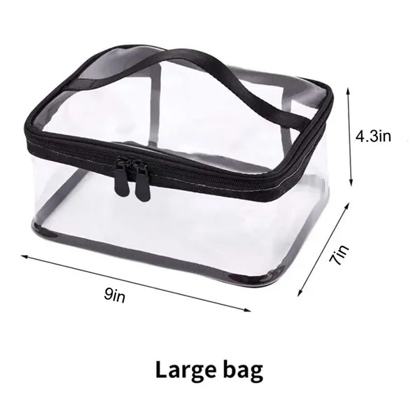 Portable Clear Zipper Makeup Bag