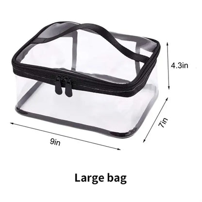 Portable Clear Zipper Makeup Bag