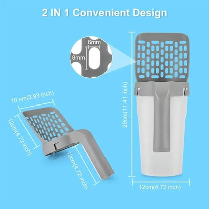 Cat Litter Scooper with Holder