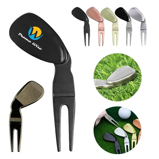 Golf Club Shaped Green Fork Lawn Repair Tool