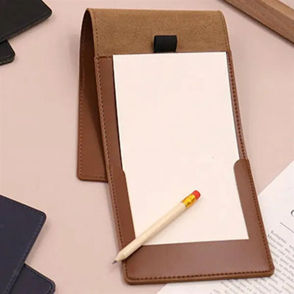 PU Leather Golf Scorebook With Built-In Paper Clip