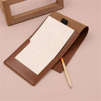 PU Leather Golf Scorebook With Built-In Paper Clip