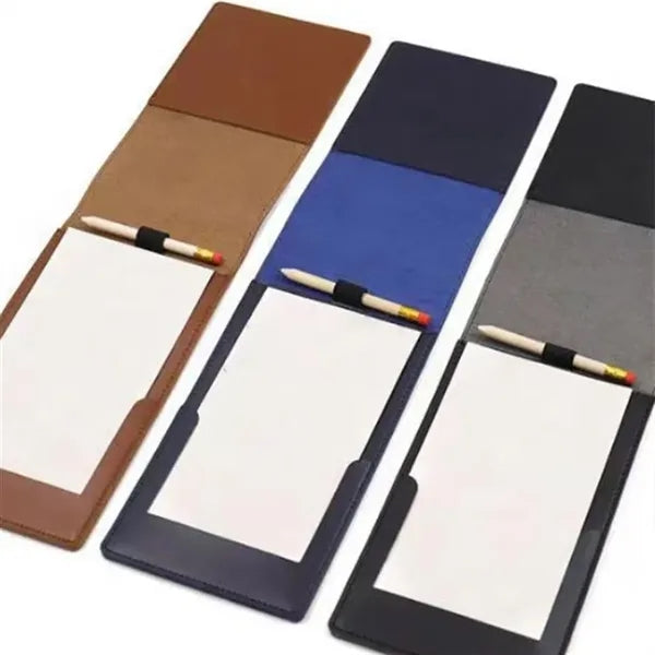 PU Leather Golf Scorebook With Built-In Paper Clip