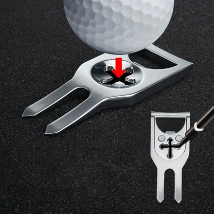 Golf Greens Fork Turf Repair Tool with Bottle Opener