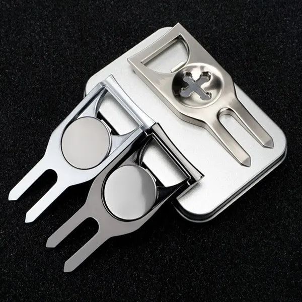 Golf Greens Fork Turf Repair Tool with Bottle Opener