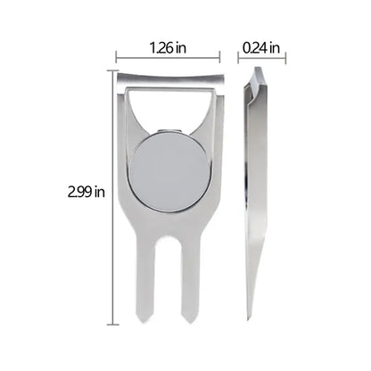 Golf Greens Fork Turf Repair Tool with Bottle Opener