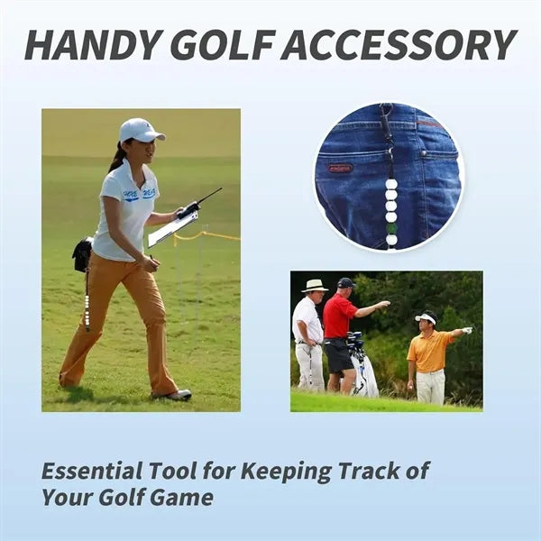 Portable Golf String Bead Scoring Machine With Clip