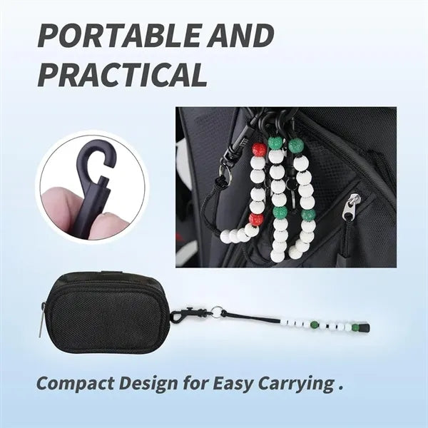 Portable Golf String Bead Scoring Machine With Clip