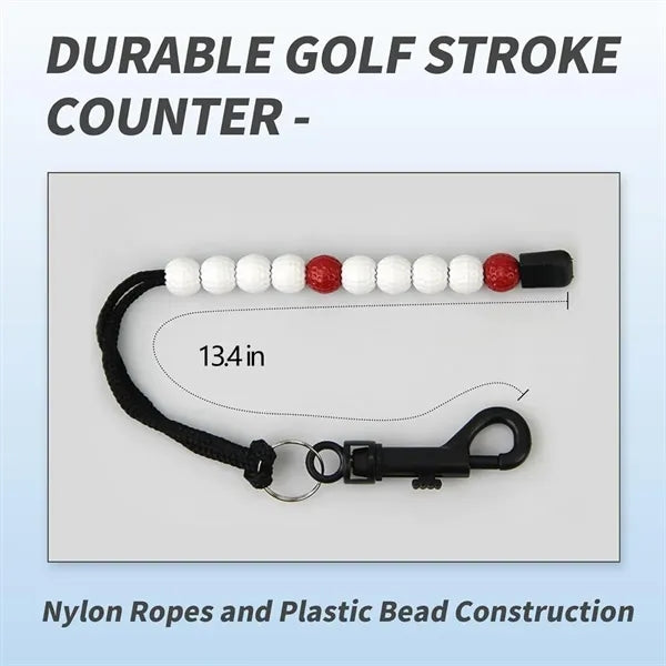 Portable Golf String Bead Scoring Machine With Clip