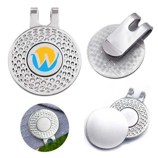 Golf Acrylic Transparent Mark Coin Ball Fork Hat Clip