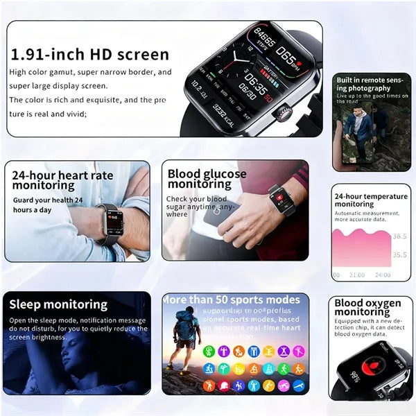 Multifunctional Smart Health Monitoring Sports Watch