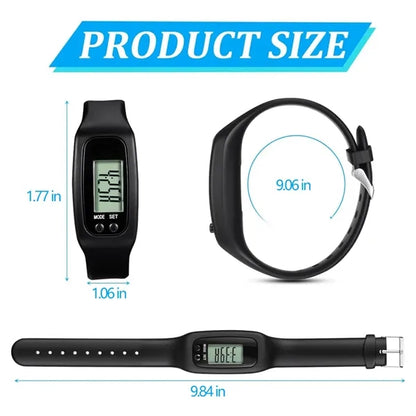 Multifunctional Silicone Led Electronic Pedometer Bracelet