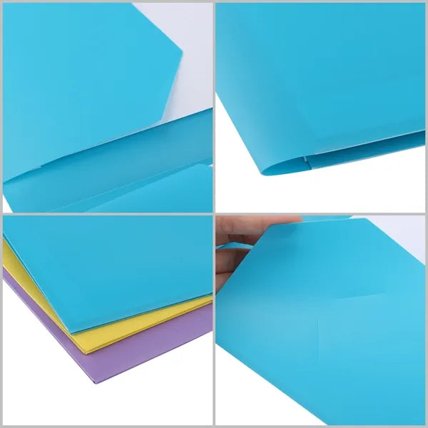 11.4"x9.3" Plastic Double Pocket Folder
