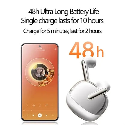 Wireless Semi-In-Ear Noise Reduction Long-Lasting Earphones