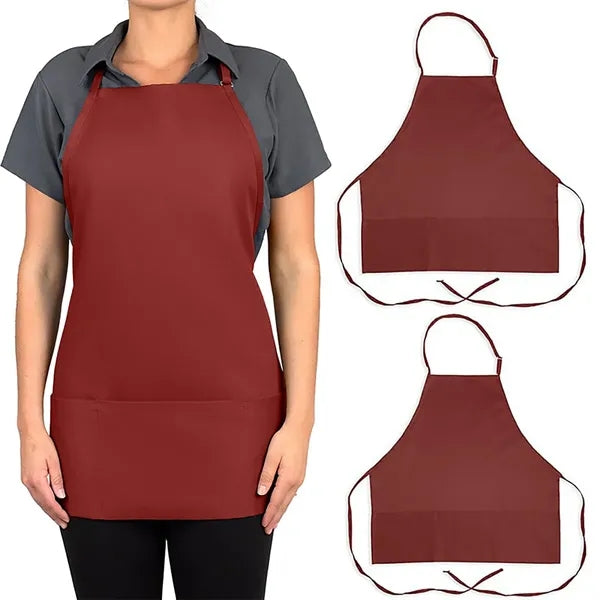 Colored Unisex Three Pocket Apron